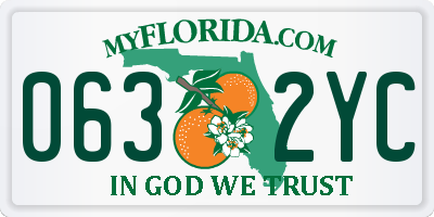 FL license plate 0632YC