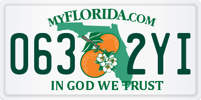 FL license plate 0632YI