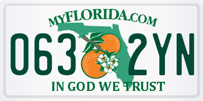 FL license plate 0632YN
