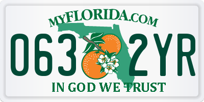 FL license plate 0632YR