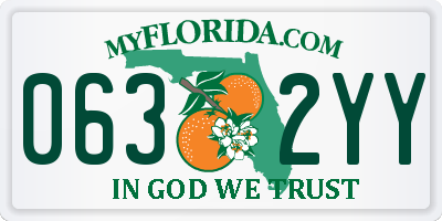 FL license plate 0632YY