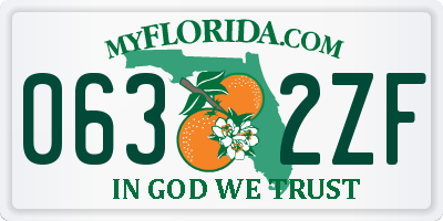 FL license plate 0632ZF