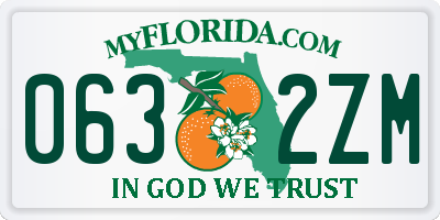 FL license plate 0632ZM