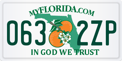 FL license plate 0632ZP