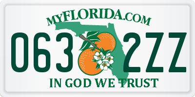 FL license plate 0632ZZ