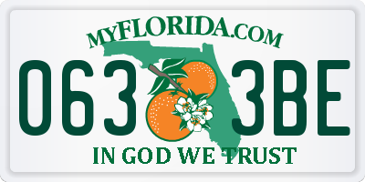 FL license plate 0633BE