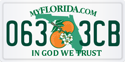 FL license plate 0633CB