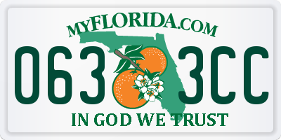 FL license plate 0633CC