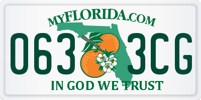 FL license plate 0633CG