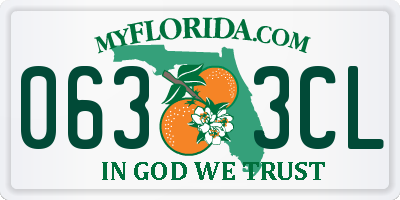 FL license plate 0633CL
