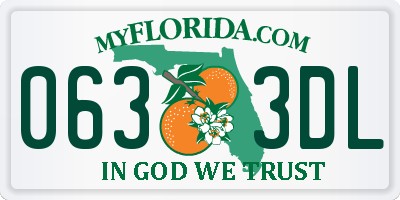 FL license plate 0633DL