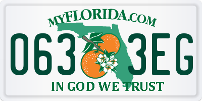 FL license plate 0633EG