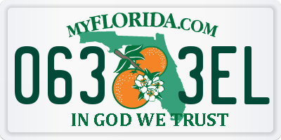 FL license plate 0633EL