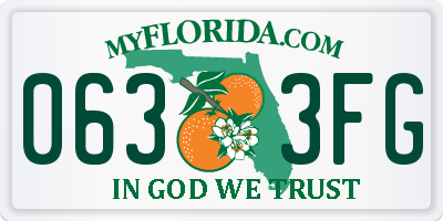 FL license plate 0633FG