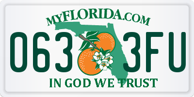 FL license plate 0633FU
