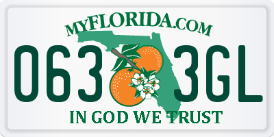 FL license plate 0633GL