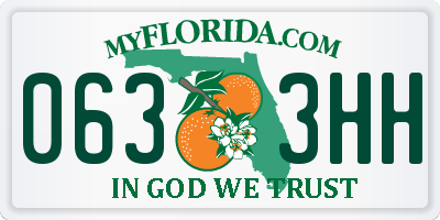 FL license plate 0633HH