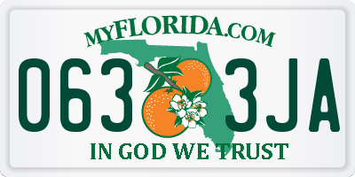 FL license plate 0633JA