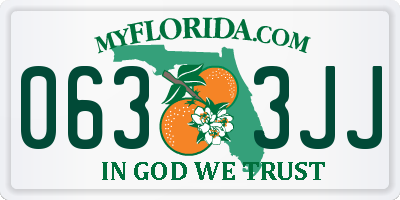 FL license plate 0633JJ