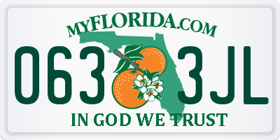 FL license plate 0633JL