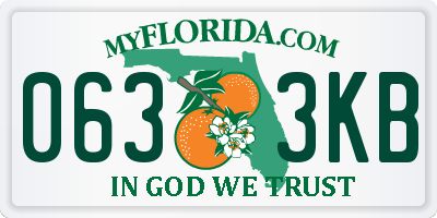 FL license plate 0633KB