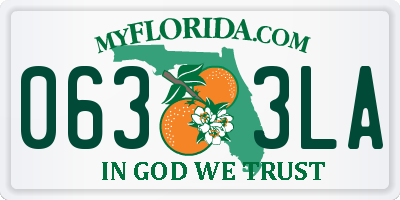FL license plate 0633LA