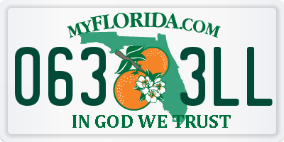 FL license plate 0633LL