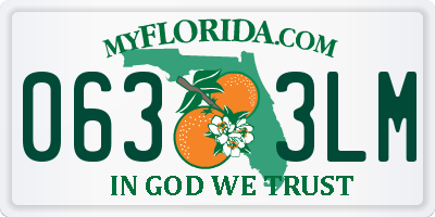 FL license plate 0633LM