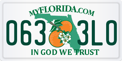 FL license plate 0633LO