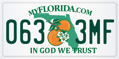 FL license plate 0633MF