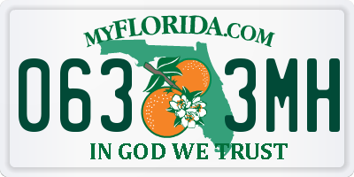 FL license plate 0633MH