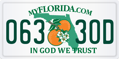 FL license plate 0633OD
