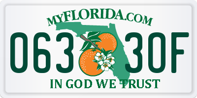 FL license plate 0633OF