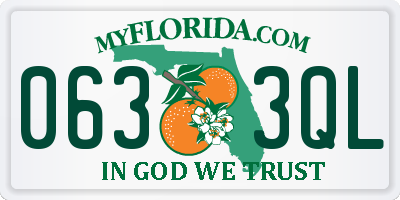 FL license plate 0633QL