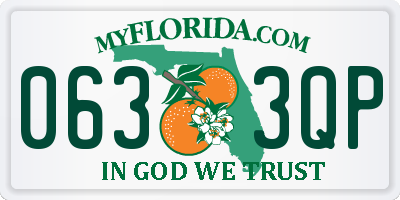FL license plate 0633QP