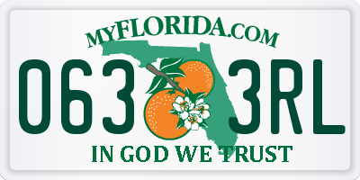 FL license plate 0633RL