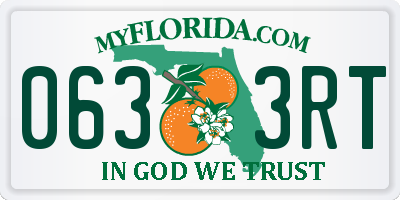 FL license plate 0633RT