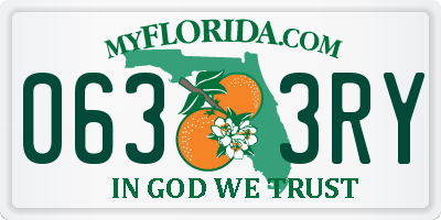 FL license plate 0633RY