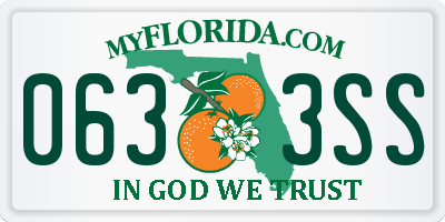 FL license plate 0633SS