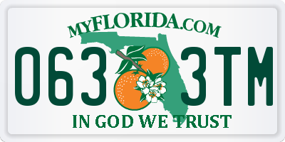 FL license plate 0633TM