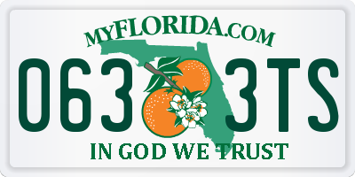 FL license plate 0633TS