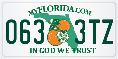 FL license plate 0633TZ