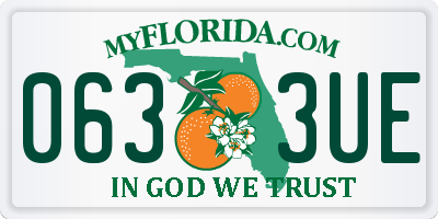 FL license plate 0633UE