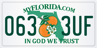 FL license plate 0633UF