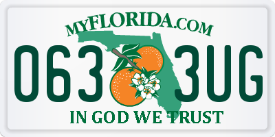 FL license plate 0633UG