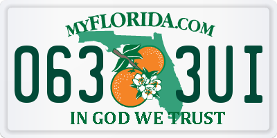 FL license plate 0633UI