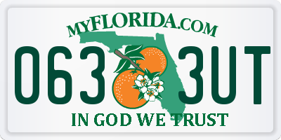 FL license plate 0633UT