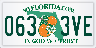 FL license plate 0633VE