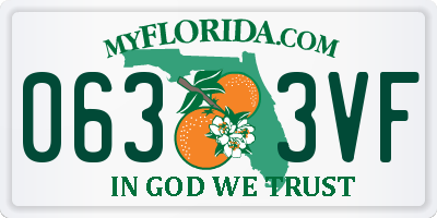 FL license plate 0633VF