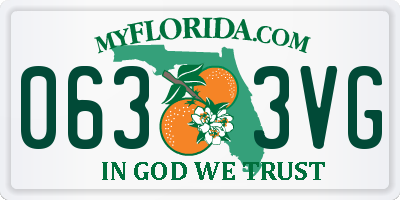 FL license plate 0633VG